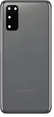 Sandreezz Samsung Galaxy S20 / SM-G981 (with Camera Lens) (with Proper Logo) (Glass) Back Panel(Cosmic Gray)
