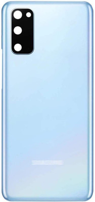 Sandreezz Samsung Galaxy S20 / SM-G981 (with Camera Lens) (with Proper Logo) (Glass) Back Panel(Cloud Blue)