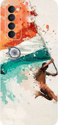 LAMHA Oppo Reno4 Pro Mobile Skin(Ultra Super Sabse Pyara Tiranga Hamara With High Matte Finish.)