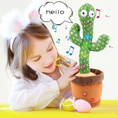 AS TRADERS Dancing & Singing Cactus Recording Kids Toy | Repeates What You Say(Green, Multicolor)