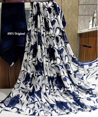Sitanjali Printed Bollywood Georgette Saree(Blue)