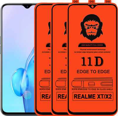 Rofix star Edge To Edge Tempered Glass for REALME X2(Pack of 3)