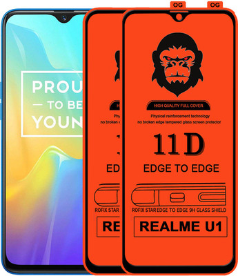 Rofix star Edge To Edge Tempered Glass for Realme U1(Pack of 2)