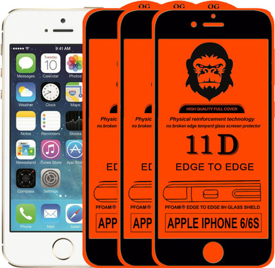 Rofix star Edge To Edge Tempered Glass for Apple iPhone 6s(Pack of 3)