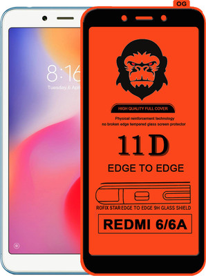 Rofix star Edge To Edge Tempered Glass for Mi Redmi 6(Pack of 1)