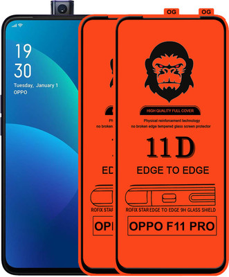 Rofix star Edge To Edge Tempered Glass for OPPO F11 PRO(Pack of 2)