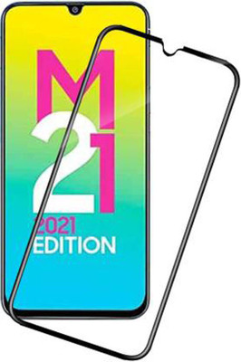 SM Styles Edge To Edge Tempered Glass for Samsung M21 2020(Pack of 1)