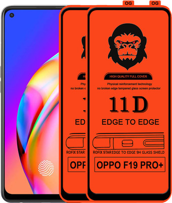 Rofix star Edge To Edge Tempered Glass for OPPO F19 PRO PLUS(Pack of 2)