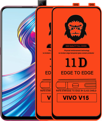 Rofix star Edge To Edge Tempered Glass for VIVO V15(Pack of 2)
