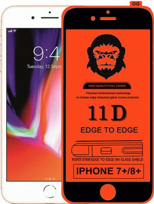Rofix star Edge To Edge Tempered Glass for Apple iPhone 8 Plus(Pack of 1)