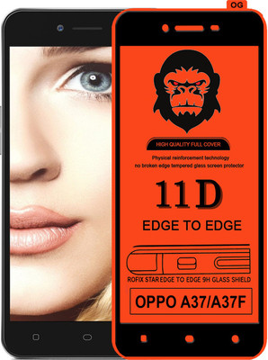 Rofix star Edge To Edge Tempered Glass for Oppo A37f(Pack of 1)