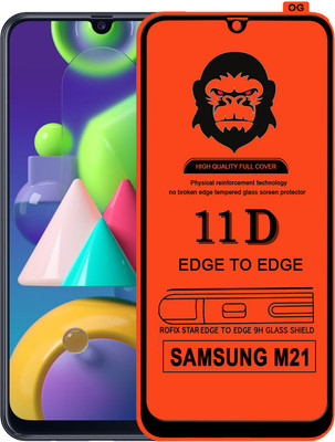 Rofix star Edge To Edge Tempered Glass for SAMSUNG GALAXY M21(Pack of 1)
