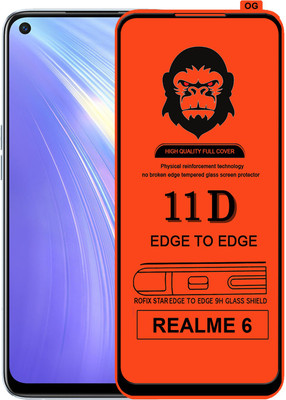 Rofix star Edge To Edge Tempered Glass for REALME 6(Pack of 1)