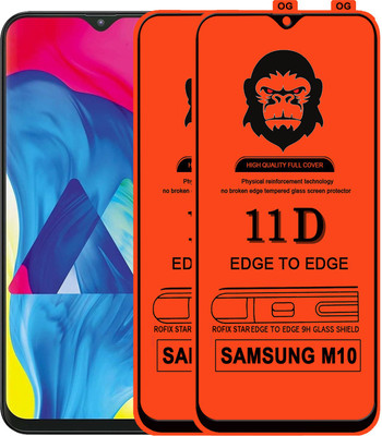 Rofix star Edge To Edge Tempered Glass for SAMSUNG GALAXY M10(Pack of 2)