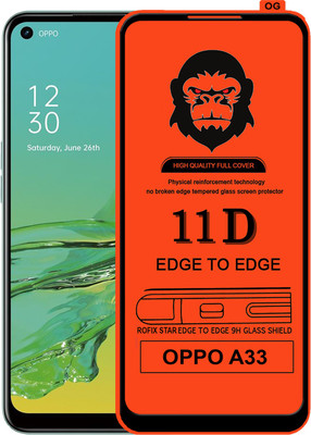 Rofix star Edge To Edge Tempered Glass for OPPO A33(Pack of 1)