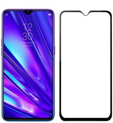 Shree Store Edge To Edge Tempered Glass for Realme C20(Pack of 1)