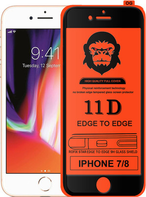 Rofix star Edge To Edge Tempered Glass for APPLE IPHONE 8(Pack of 1)