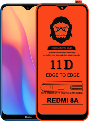 Rofix star Edge To Edge Tempered Glass for REDMI 8A(Pack of 1)