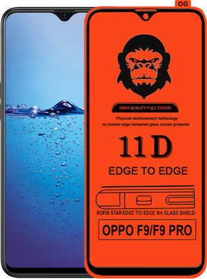 Rofix star Edge To Edge Tempered Glass for Oppo F9(Pack of 1)