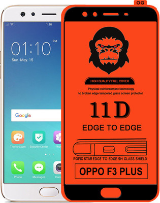 Rofix star Edge To Edge Tempered Glass for OPPO F3 PLUS(Pack of 1)