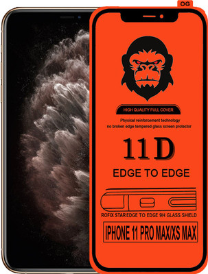 Rofix star Edge To Edge Tempered Glass for Apple iPhone XS Max(Pack of 1)