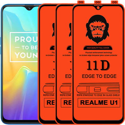 Rofix star Edge To Edge Tempered Glass for Realme U1(Pack of 3)