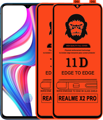 Rofix star Edge To Edge Tempered Glass for REALME X2(Pack of 2)