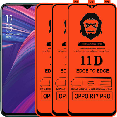 Rofix star Edge To Edge Tempered Glass for OPPO R17 PRO(Pack of 3)