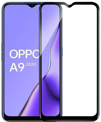 SM Styles Edge To Edge Tempered Glass for Oppo A5 2020(Pack of 1)
