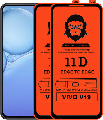 Rofix star Edge To Edge Tempered Glass for VIVO V19(Pack of 2)