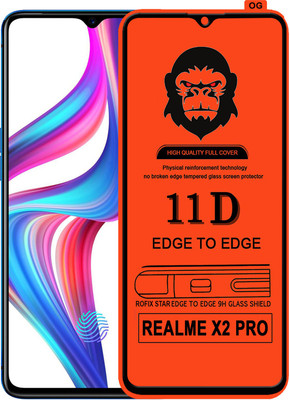 Rofix star Edge To Edge Tempered Glass for REALME X2(Pack of 1)