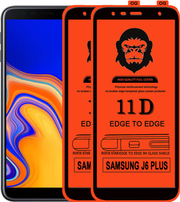 Rofix star Edge To Edge Tempered Glass for SAMSUNG GALAXY J6 PLUS(Pack of 2)