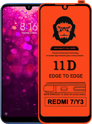 Rofix star Edge To Edge Tempered Glass for REDMI Y3(Pack of 1)