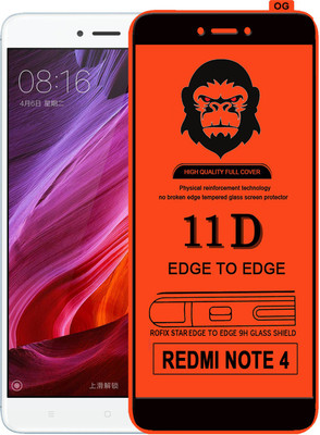 Rofix star Edge To Edge Tempered Glass for Mi Redmi Note 4(Pack of 1)