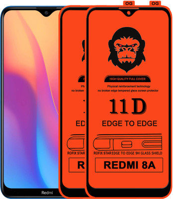 Rofix star Edge To Edge Tempered Glass for REDMI 8A(Pack of 2)
