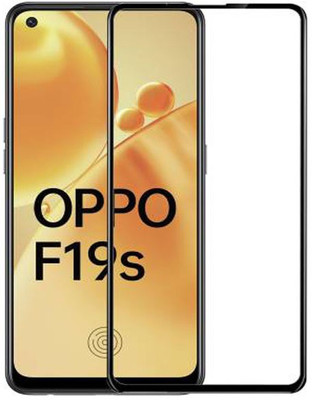 Shree Store Edge To Edge Tempered Glass for Oppo F19s(Pack of 1)