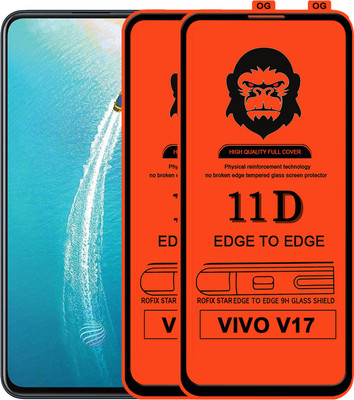 Rofix star Edge To Edge Tempered Glass for VIVO V17(Pack of 2)