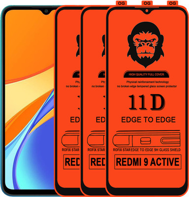 Rofix star Edge To Edge Tempered Glass for REDMI 9 ACTIVE(Pack of 2)