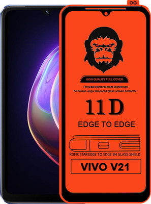 Rofix star Edge To Edge Tempered Glass for VIVO V21(Pack of 1)