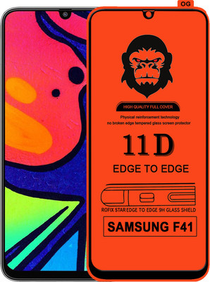 Rofix star Edge To Edge Tempered Glass for SAMSUNG GALAXY F41(Pack of 1)