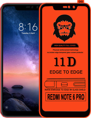 Rofix star Edge To Edge Tempered Glass for Mi Redmi Note 6 Pro(Pack of 1)
