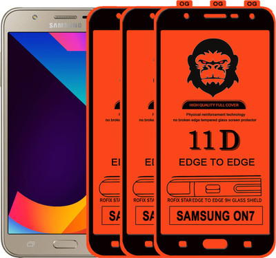Rofix star Edge To Edge Tempered Glass for Samsung Galaxy On7(Pack of 3)