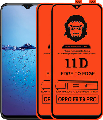 Rofix star Edge To Edge Tempered Glass for OPPO F9 Pro(Pack of 2)