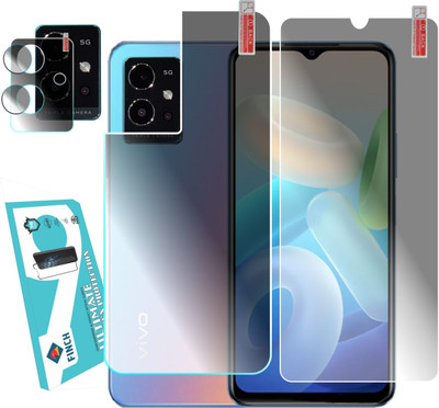 FINCH Front and Back Screen Guard for VIVO T1 5G(Pack of 3)