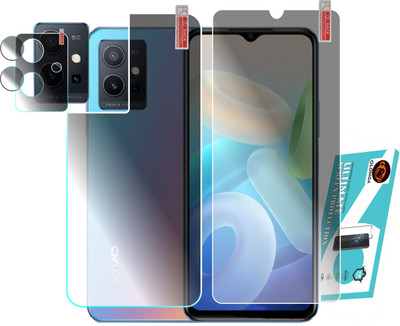 Olonga Front and Back Screen Guard for VIVO IQOO Z6 5G, VIVO T1 5G(Pack of 3)