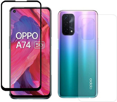 4 YARDS Front and Back Tempered Glass for Oppo A74 5G (11-D)(Pack of 1)