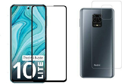 4 YARDS Front and Back Tempered Glass for Redmi Note 10 Lite (11-D)(Pack of 1)