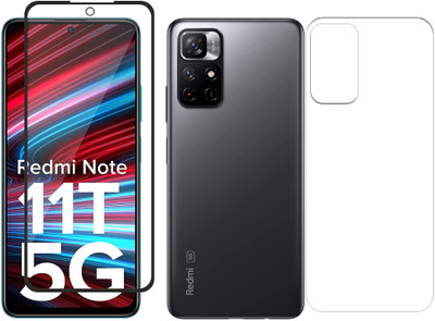 Gtel Front and Back Tempered Glass for Redmi Note 11T (D-Plus Glass)(Pack of 1)