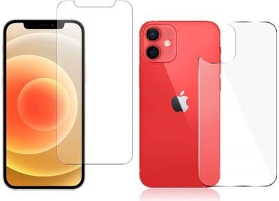 Gtel Front and Back Tempered Glass for iPhone 12(Pack of 1)