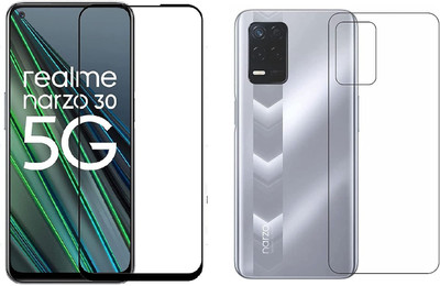 4 YARDS Front and Back Tempered Glass for Realme Narzo 30 5G (11-D)(Pack of 1)
